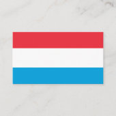 Carte De Visite Drapeau luxembourgeois, Drapeau du Luxembourg (Devant)
