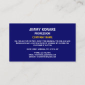 Carte De Visite Drapeau malaisien et armoiries, Drapeau de Malaisi (Dos)