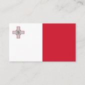 Carte De Visite Drapeau maltais, Drapeau de Malte (Devant)