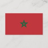 Carte De Visite Drapeau marocain, Drapeau du Maroc (Devant)