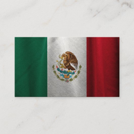 Carte De Visite Drapeau mexicain (Devant)