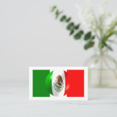 Carte De Visite Drapeau Mexicain (Debout devant)