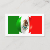 Carte De Visite Drapeau Mexicain (Devant)