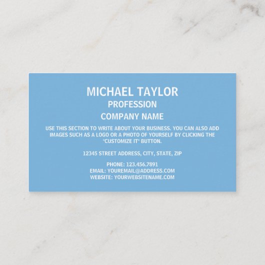 Carte De Visite Drapeau micronésien, États fédérés de Micronésie (Dos)