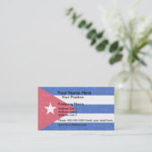 Carte De Visite Drapeau moderne de Cubain de motif (Debout devant)