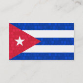 Carte De Visite Drapeau moderne de Cubain de motif (Dos)
