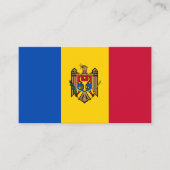 Carte De Visite Drapeau moldave, Drapeau moldave (Devant)