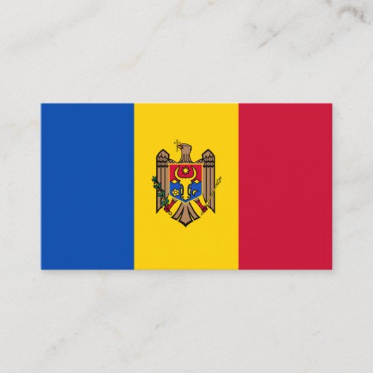 Carte De Visite Drapeau moldave, Drapeau moldave (Devant)