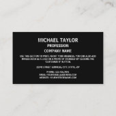 Carte De Visite Drapeau Monégasque & Armoiries, Drapeau de Monaco (Dos)