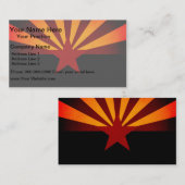 Carte De Visite Drapeau monochrome de l'Arizona (Devant / Derrière)