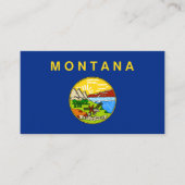 Carte De Visite Drapeau Montanan, Drapeau du Montana (Devant)