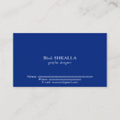 Carte De Visite Drapeau néo-zélandais (Dos)