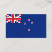 Carte De Visite Drapeau néo-zélandais (Devant)