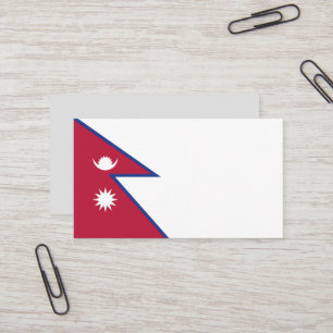 Carte De Visite Drapeau népalais