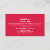 Carte De Visite Drapeau népalais, Drapeau népalais (Dos)