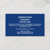 Carte De Visite Drapeau New-Yorkais, Drapeau New-York (Dos)