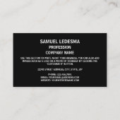 Carte De Visite Drapeau nigérien et armoiries, Drapeau du Niger (Dos)