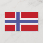 Carte De Visite Drapeau norvégien (Devant)