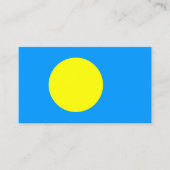 Carte De Visite Drapeau Palaos, Drapeau Palaos (Devant)
