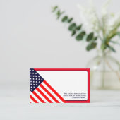 Carte De Visite Drapeau patriotique américain (Debout devant)