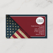Carte De Visite Drapeau patriotique américain (Dos)
