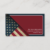 Carte De Visite Drapeau patriotique américain (Devant)