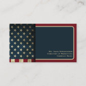 Carte De Visite Drapeau patriotique américain (Devant)