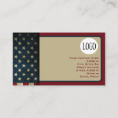 Carte De Visite Drapeau patriotique américain (Dos)