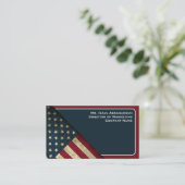 Carte De Visite Drapeau patriotique américain (Debout devant)