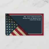 Carte De Visite Drapeau patriotique américain (Devant)