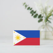 Carte De Visite Drapeau philippin, Drapeau des Philippines (Debout devant)