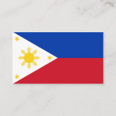 Carte De Visite Drapeau philippin, Drapeau des Philippines (Devant)