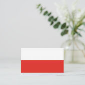 Carte De Visite Drapeau polonais (Debout devant)