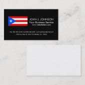 Carte De Visite Drapeau porto-ricain classique (Devant / Derrière)