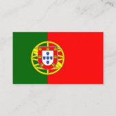 Carte De Visite Drapeau portugais, Drapeau portugais du Portugal (Devant)