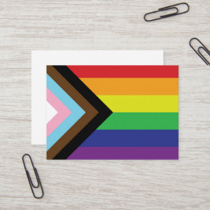 Carte De Visite Drapeau progressiste LGBTQIA
