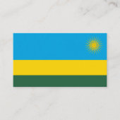 Carte De Visite Drapeau rwandais, Drapeau du Rwanda (Devant)