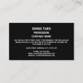 Carte De Visite Drapeau Salomon Islander, Drapeau des Îles Salomon (Dos)