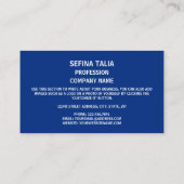 Carte De Visite Drapeau Samoa, Drapeau Samoa (Dos)