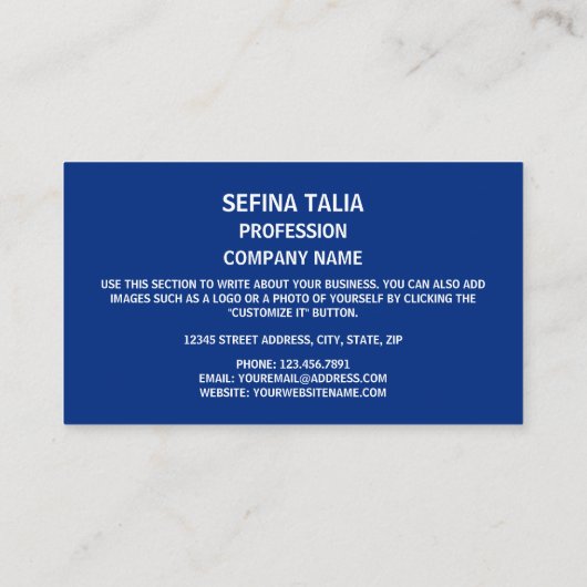 Carte De Visite Drapeau Samoa, Drapeau Samoa (Dos)