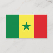 Carte De Visite Drapeau sénégalais, Drapeau du Sénégal (Devant)