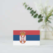 Carte De Visite Drapeau serbe, Drapeau serbe (Debout devant)