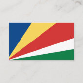 Carte De Visite Drapeau seychellois, Drapeau des Seychelles (Devant)