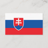 Carte De Visite Drapeau slovaque, Drapeau slovaque (Devant)