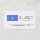 Carte De Visite Drapeau somalien (Devant)