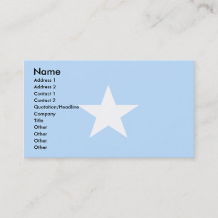 Carte De Visite Drapeau somalien