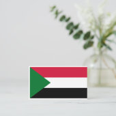 Carte De Visite Drapeau soudanais, Drapeau soudanais (Debout devant)