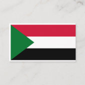 Carte De Visite Drapeau soudanais, Drapeau soudanais (Devant)