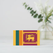 Carte De Visite Drapeau sri-lankais, Drapeau du Sri Lanka (Debout devant)