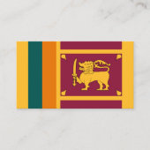 Carte De Visite Drapeau sri-lankais, Drapeau du Sri Lanka (Devant)